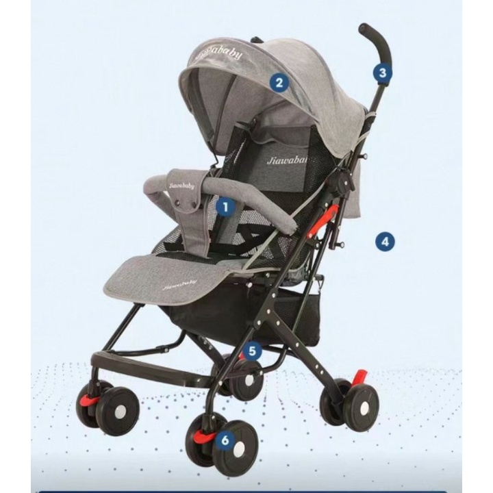Xe đẩy gấp siêu gọn 1 chiều 3 tư thế