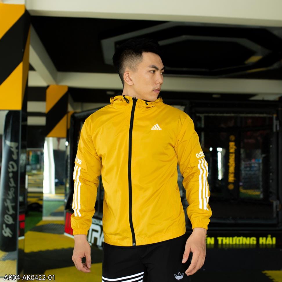 Áo khoác vải gió 2 lớp Adidas (AK04)- thời trang nam VNXK