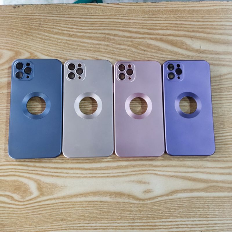 Ốp lưng iPhone 11 promax, 12 promax, 13 promax dẻo màu lưng hở táo có bảo vệ camera