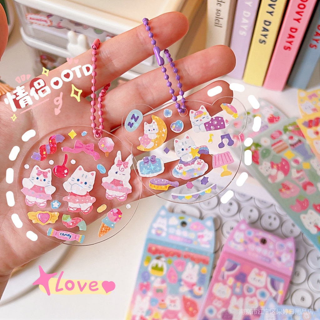 Miếng Dán Trang Trí Hình Goo Hoạt Hình Sáng Tạo Phong Cách Hàn Quốc DIY