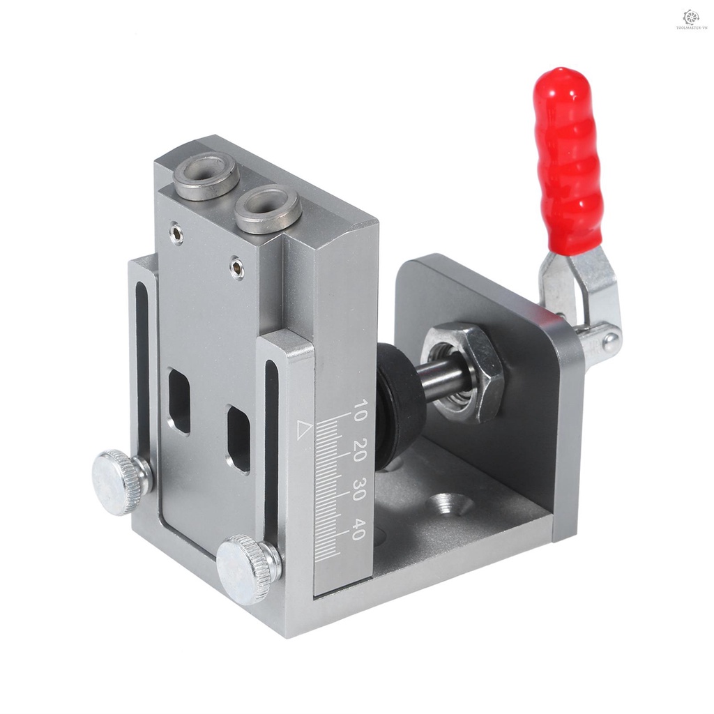 Bộ Dụng Cụ Định Vị Lỗ Khoan Góc Xiên 15 Độ Bằng Hợp Kim Nhôm Kèm Kẹp Nhanh Chóng Tiện Lợi Dành Cho Làm Gỗ