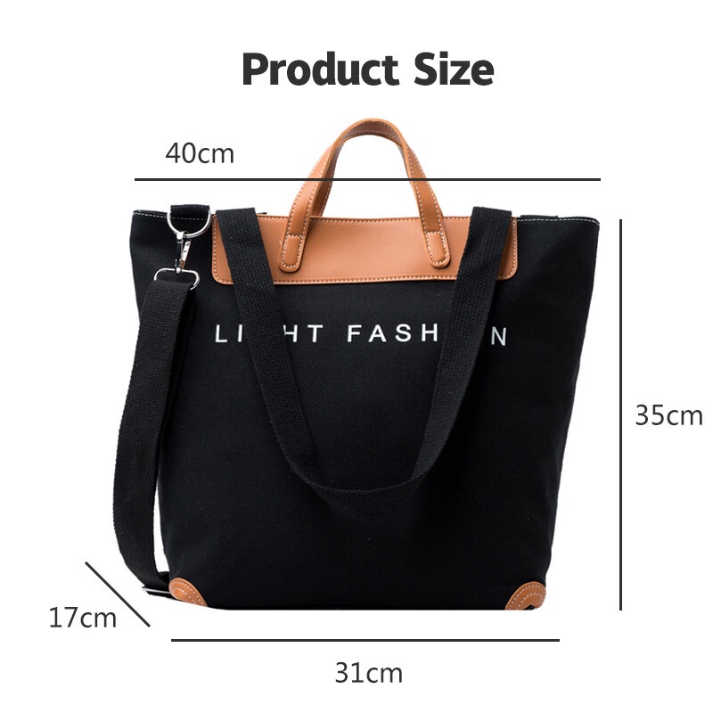 Mischa Túi canvas Đeo Chéo In Chữ Phong Cách retro Thời Trang Cho Nữ