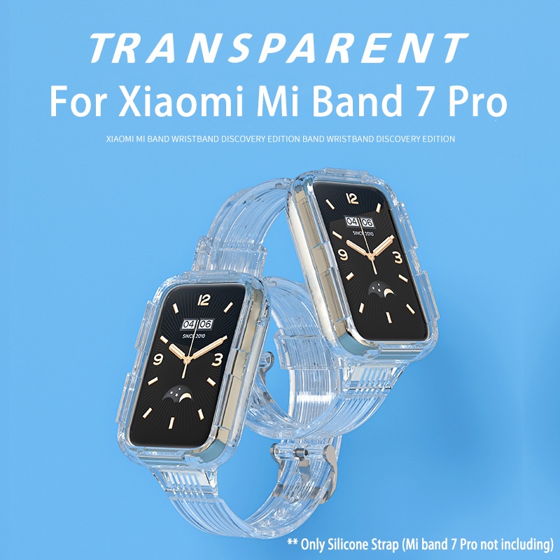 Ốp Lưng Silicone Trong SuốT Có Dây Đeo Cổ Tay Cho Xiaomi Mi Band 7 Pro Xiaomi MiBand 7Pro Band7 Pro