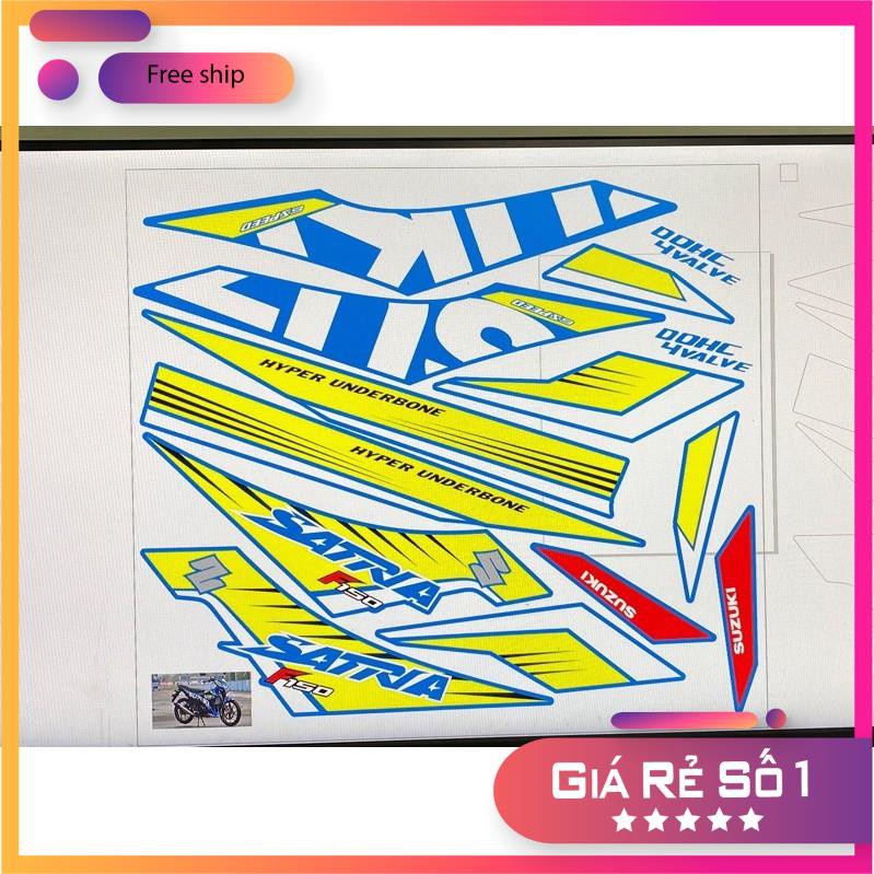 FREE SHIP + QUÀ TẶNG Tem rời xe Raider 2017 dán xe xanh