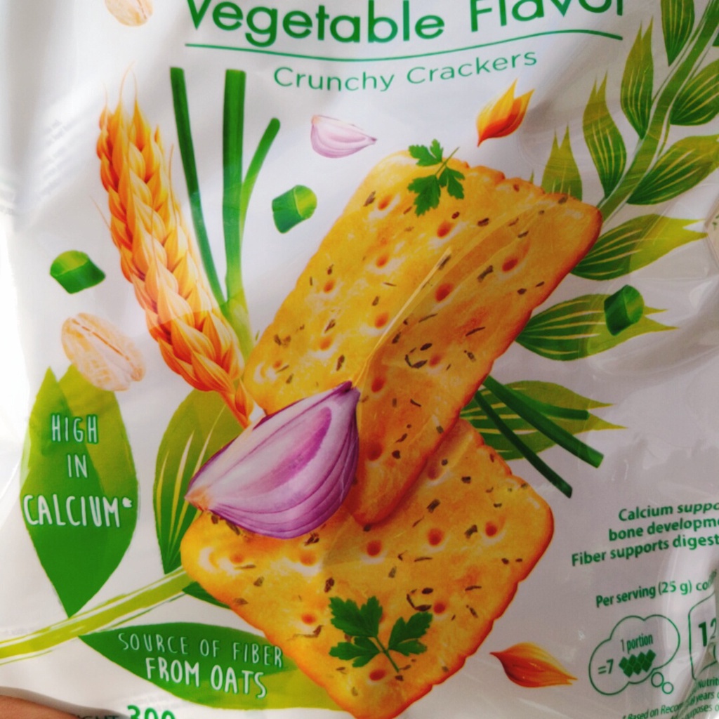 Bánh AFC Vị Lúa Mì / Vị Rau 300 Gram  Thương Hiệu Kinh Đô Đầy Đủ Dinh Dưỡng Bổ Xung Canxi Và Chất Xơ