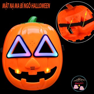 Mặt nạ bí Ngô đèn hoá trang cosplay haloween