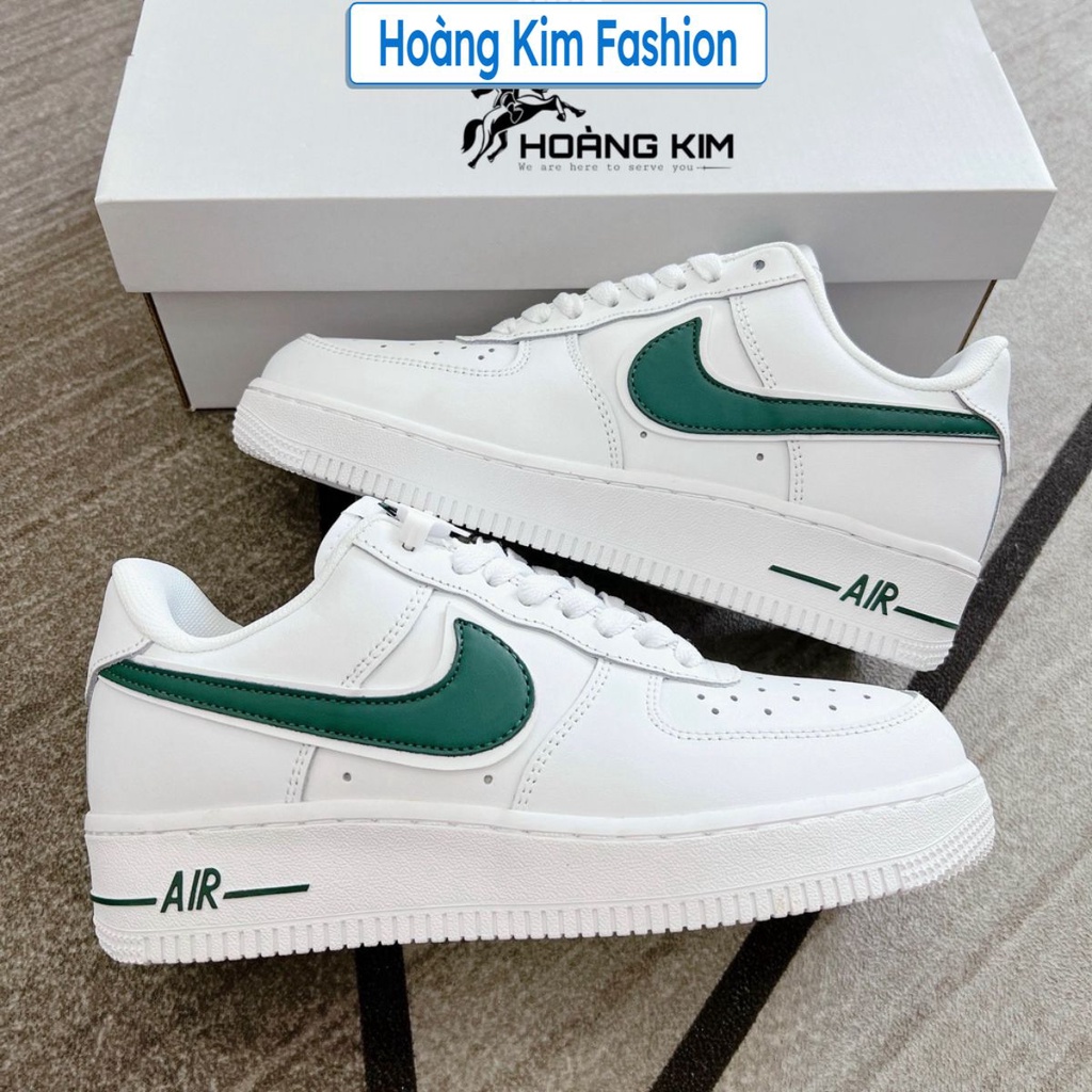 Giày_Nike AF1 Nam Nữ Thời Trang, Giày Air Force 1 Vệt Xanh Thời Trang Hàng Đẹp Full Box