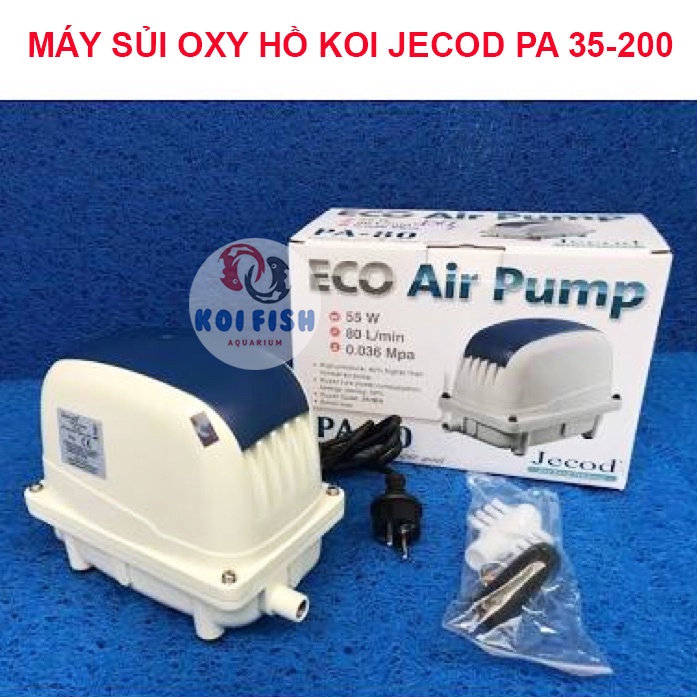 Máy sủi khí oxy cho hồ cá Koi Jecod PA 35-200