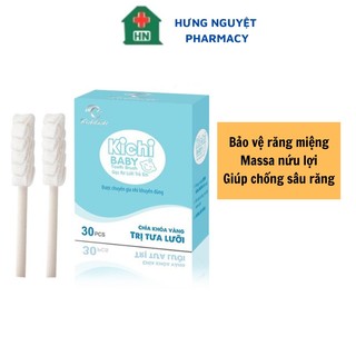 Gạc rơ lưỡi que kichi baby hộp 30 que