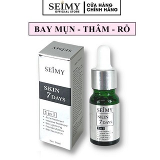 Serum giảm mụn thâm rỗ Seimy - Skin 7 Days - Công dụng 5 trong 1 hiệu quả sau 7 ngày ( Lọ 10ml )