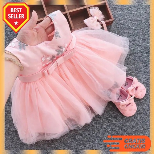 Đầm Midi Hàn Quốc Dễ Thương Cho Bé Gái 0-3 Tuổi Teen 0-3 Tuổi 1 2 3 4 5 6 7 8 9 10 Tuổi Váy Gau Cũ