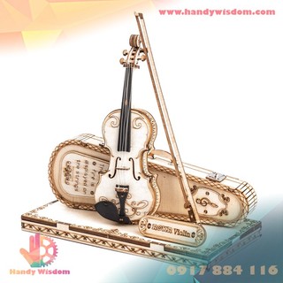 Mô hình lắp ghép gỗ Rolife - Đàn Violin - Robotime Violin Capriccio TG604K