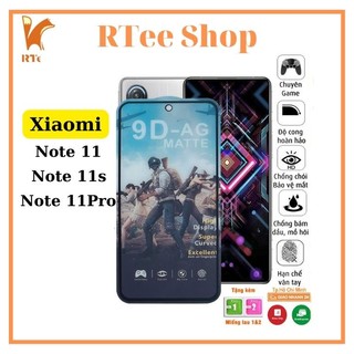 [GAMING] Kính cường lực chống vân tay Redmi Note 11 Pro/ Note 11/11s nhám, chống lóa, cảm giác lướt mượt mà