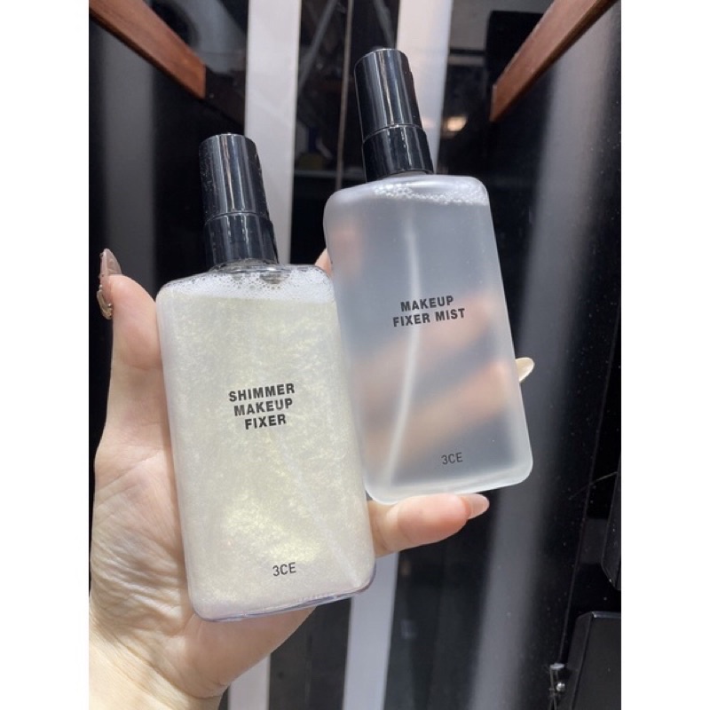 Xịt Khoáng Khoá Makeup 3ce Shimmer Makeup Fixer & Makeup Fixer Mist