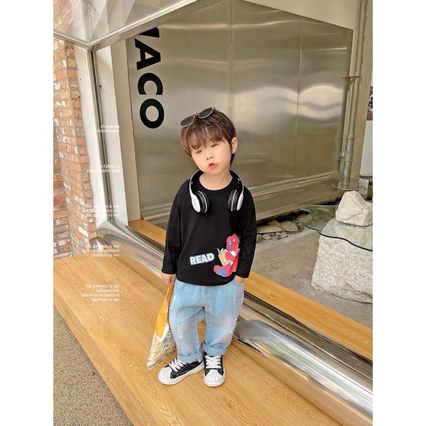 Quần bò mềm  mix gì cũng chất cho bé trai