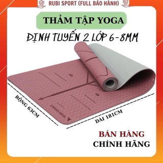 Thảm tập yoga, thảm tập gym định tuyến tpe, thảm yoga chống trượt