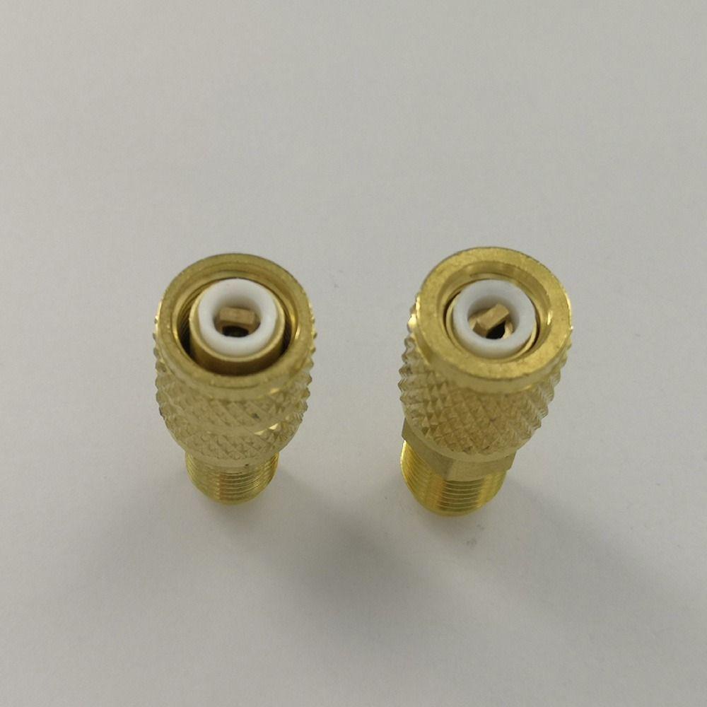 Bộ 2 Đầu Nối Chuyển Đổi Điều Hòa Không Khí Cho 5 / 16 SAE F Sang 1 / 4 SAE