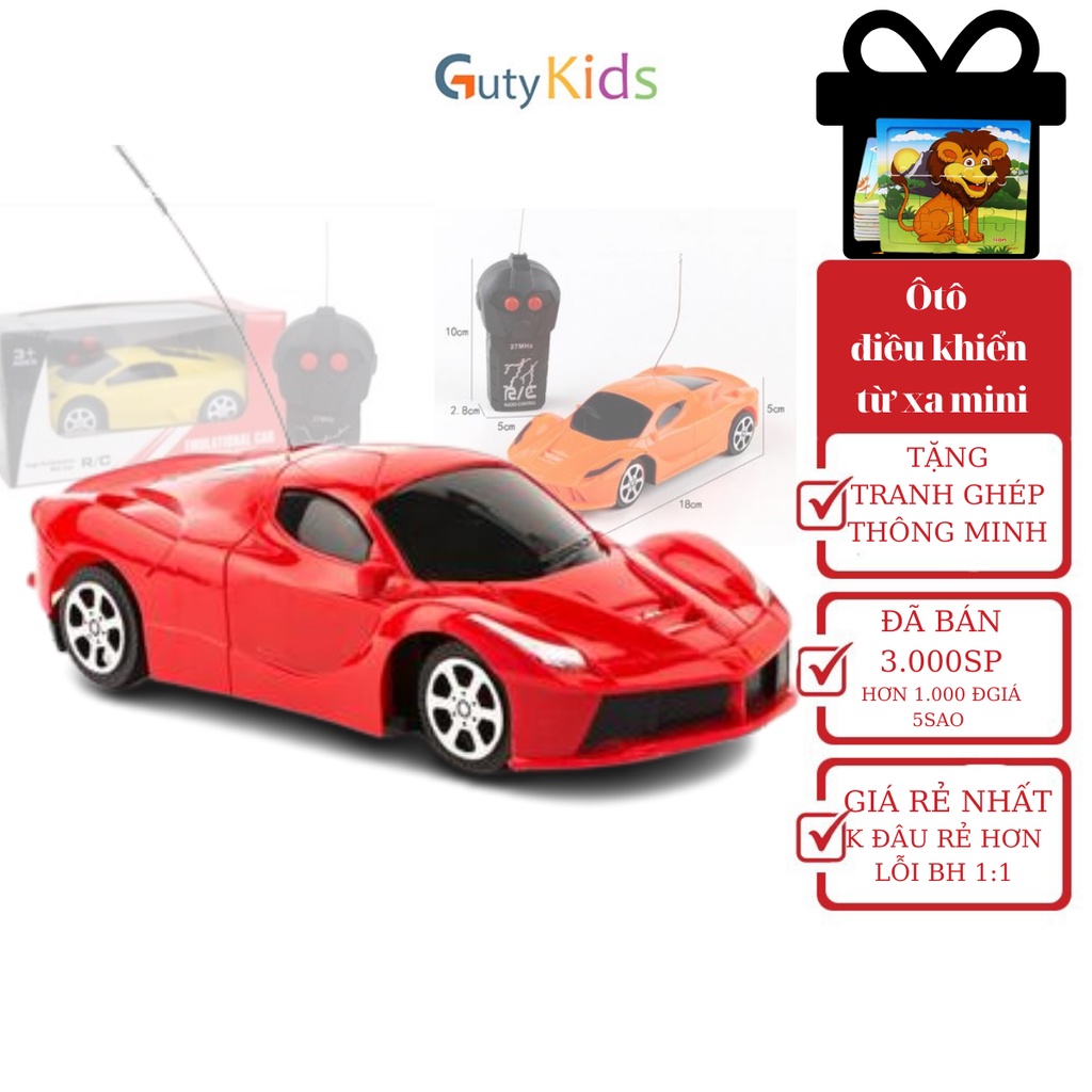 Ô tô điều khiển từ xa GutyKids siêu ngầu đẹp, bộ đồ chơi có phụ kiện điều khiển đua ô tô tốc độ cao đẹp