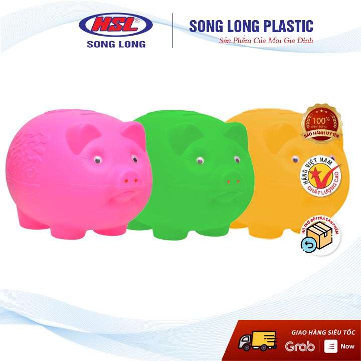 Lợn nhựa tiết kiệm tiền cho bé - các cỡ- Song Long