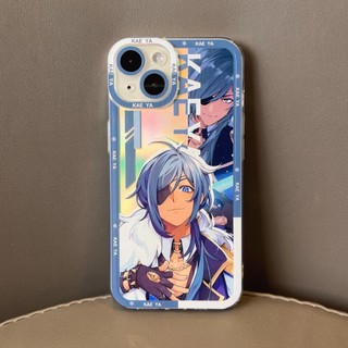 Genshin impact Kaeya Ốp Điện Thoại Trong Suốt Chống Sốc Màu Laser Họa Tiết Game Cho iPhone 14 13 12 11 pro promax x xs xsmax xr 7 8 plus