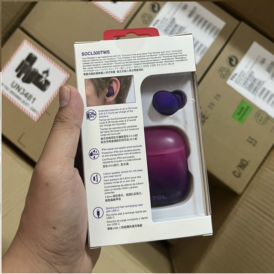 Tai Nghe Bluetooth TCL SOCL500TWS Chính Hãng, Hàng Xuất Mỹ, Kháng Nước, Bass To, Thiết Kế Trẻ Trung, Giá Rẻ