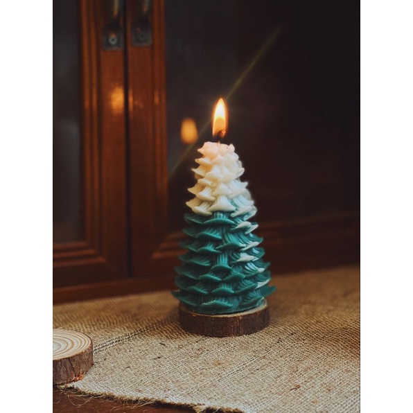 Nến thơm cây thông siêu xinh mùa giáng sinh_decor_hanmade
