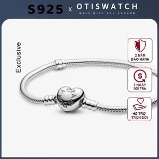 Vòng tay pandora charm Pandora Moments khoá trái tim lắc tay cao cấp S925 fullbox - OtisWatch