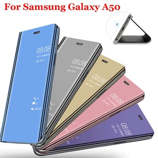 Ốp điện thoại nắp lật tráng gương mạ điện cho samsung galaxy a50 a50s a30s samsung a50 a50