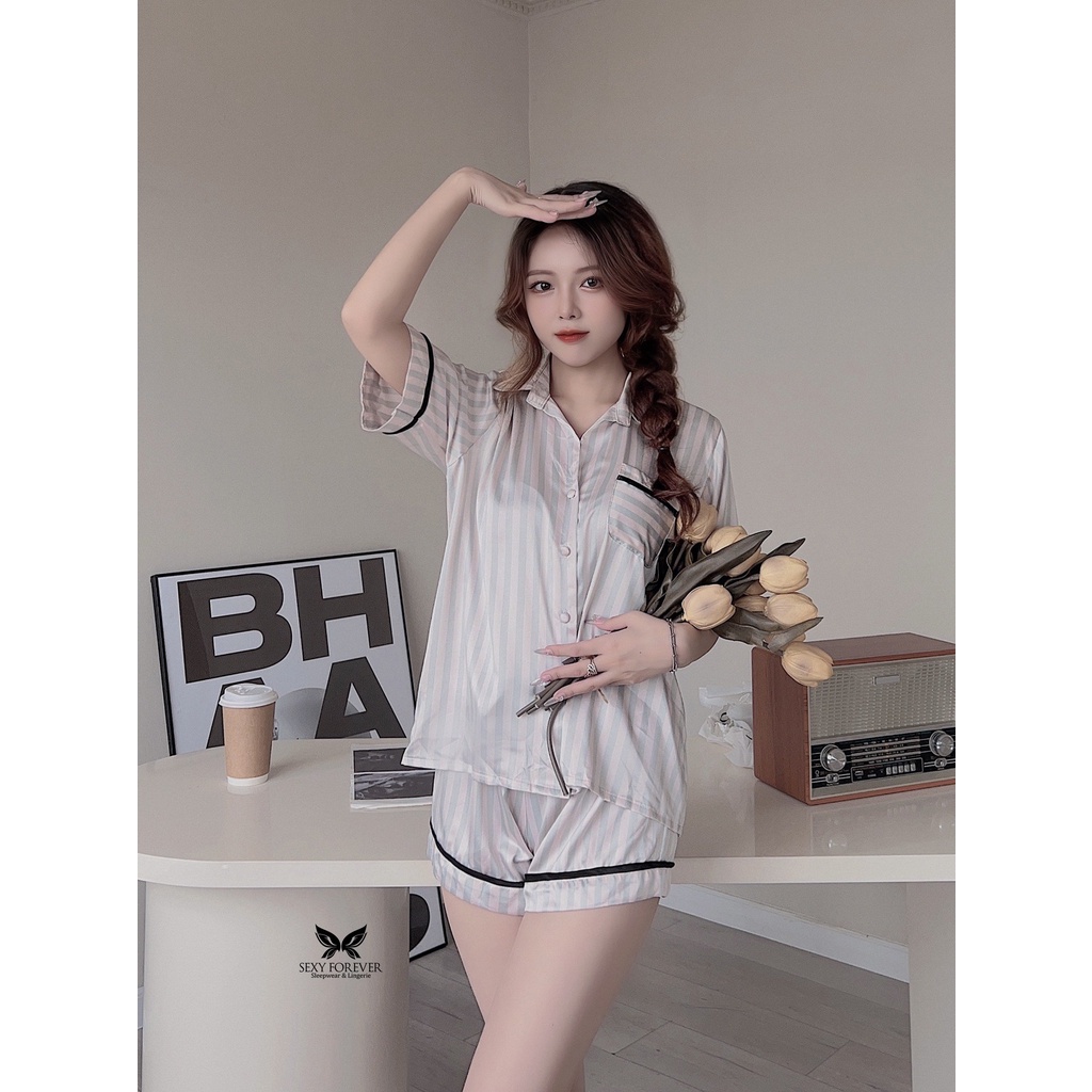 Sexy Forever Đồ Bộ Pyjama Lụa cao cấp Calla