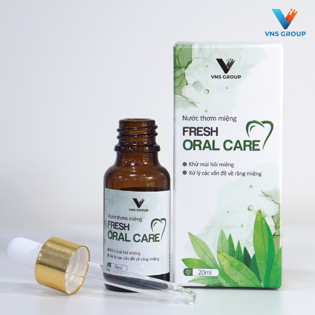 Nước thơm miệng Fresh Oral Care VNS Group chăm sóc răng lợi và khử mùi hôi 20ml