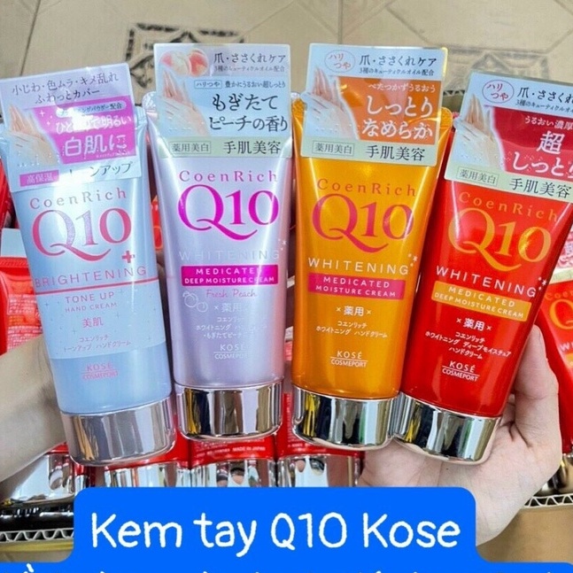 Kem dưỡng da tay  Kose Coen Rich  Q10 Nhật Bản