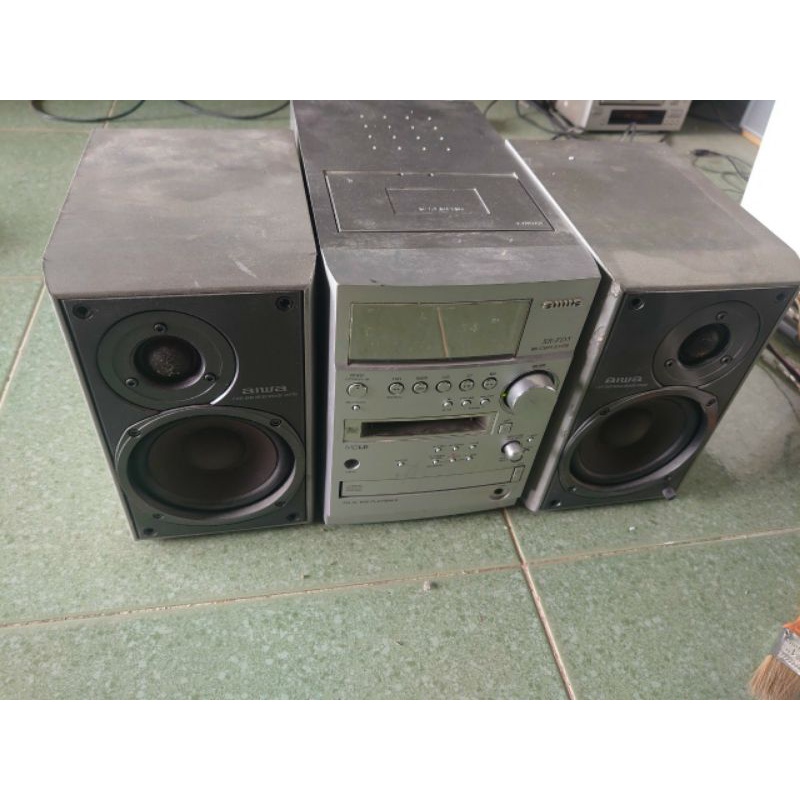 Bộ dàn mini Aiwa FD5 nguyên bản, hình thức đẹp
