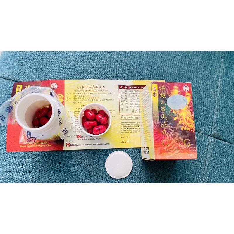 ĐẲNG CẤP SÂM Ginseng Plus Feng Shi Wan MALAYSIA CHÍNH HÃNG