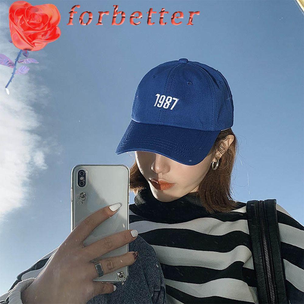 Mũ Lưỡi Trai Cotton Mềm Màu Trơn Phong Cách Hàn Quốc Thời Trang Cho Nữ 1987