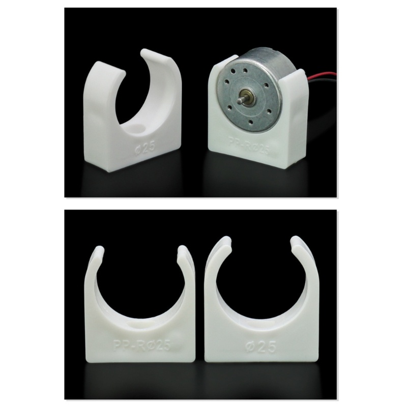 Giá Đỡ Mô Tơ 25mm Bằng Nhựa PP Màu Trắng Chuyên Dụng