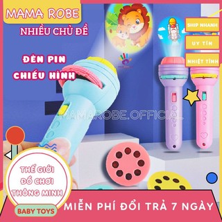 Đèn pin chiếu hình bộ 24 hình cho bé thoả thích khám phá
