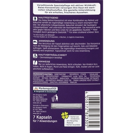 Viên serum Balea dưỡng da dạng vỉ