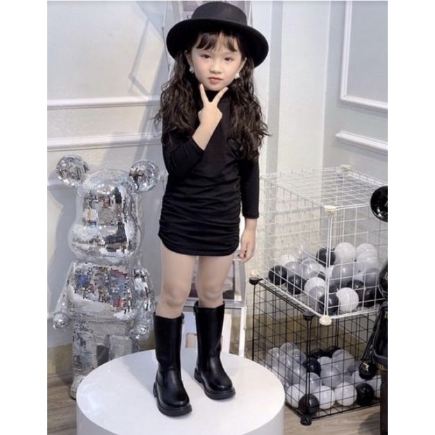 ❤đầm body cổ cao cho bé⚡️