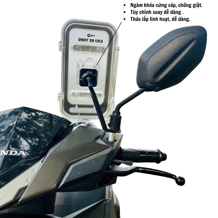 Giá Đỡ Điện Thoại Xe Máy Kẹp Đt Xe Máy Chống Nước Gắn Điện Thoại Trên Xe Máy Đa Năng