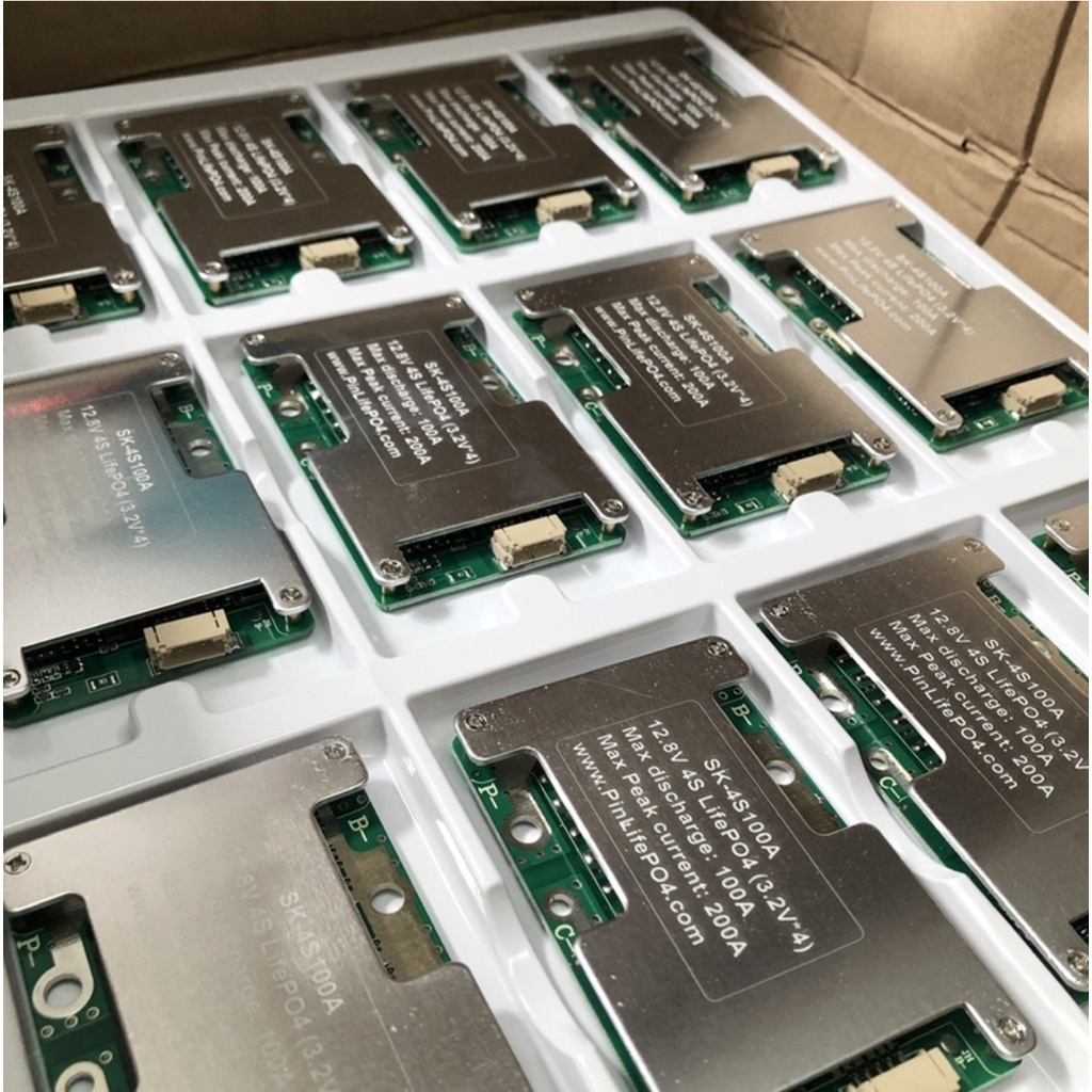 Mạch BMS 4S 100A LifePO4 tức thời 200A làm acquy Lithium xe máy