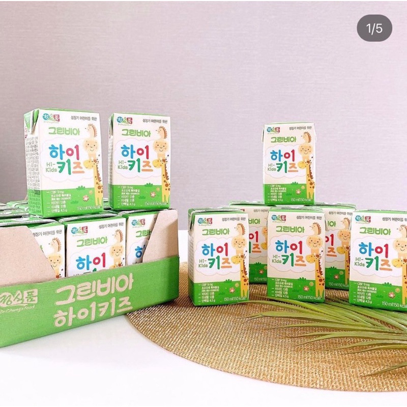 Sữa tươi Greenbia Hidkid 150ml dành cho bé từ 1 tuổi Hàn Quốc giúp bé tăng cân , phát triển toàn diện