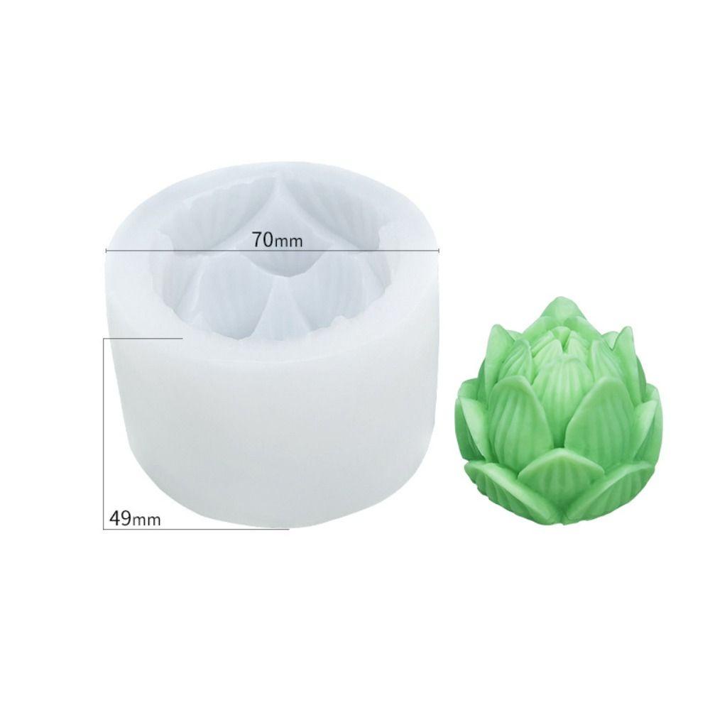 Khuôn Silicone Làm Nến Hình Hoa Hồng / Sen Độc Đáo DIY