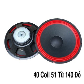 Loa bass 40 coil 51 từ 140 viền đỏ