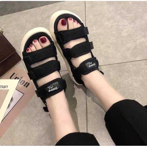 Hàng về_ Sandal Quai Dán Học Sinh 3 quai Phong cách Hàn Quốc Fiting