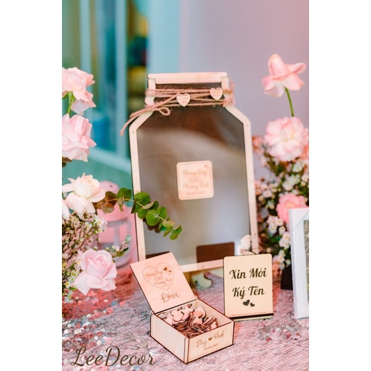 LỌ THẢ TIM KÝ TÊN THẢ TIM ĐÁM CƯỚI