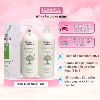 [MẪU MỚI] Combo Dầu Gội Xả Phục Hồi, Kích Thích Mọc Tóc Yuiluim Biotin & Collagen Professional