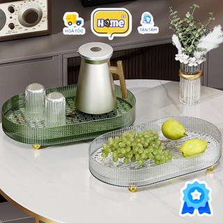 Khay úp ly cốc, khay trà khay úp chén trong suốt phong cách bắc âu sang trọng 39cm HOME25
