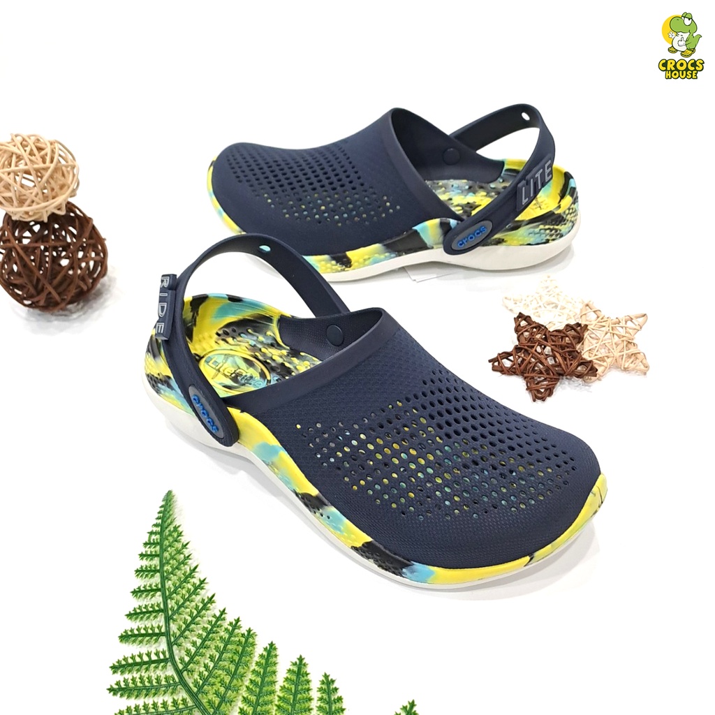 Dép cross literide clog 360 camo loang nam nữ cao cấp, dép sục cross literide 360 phun sơn unisex tặng jibbitz Nhacasau