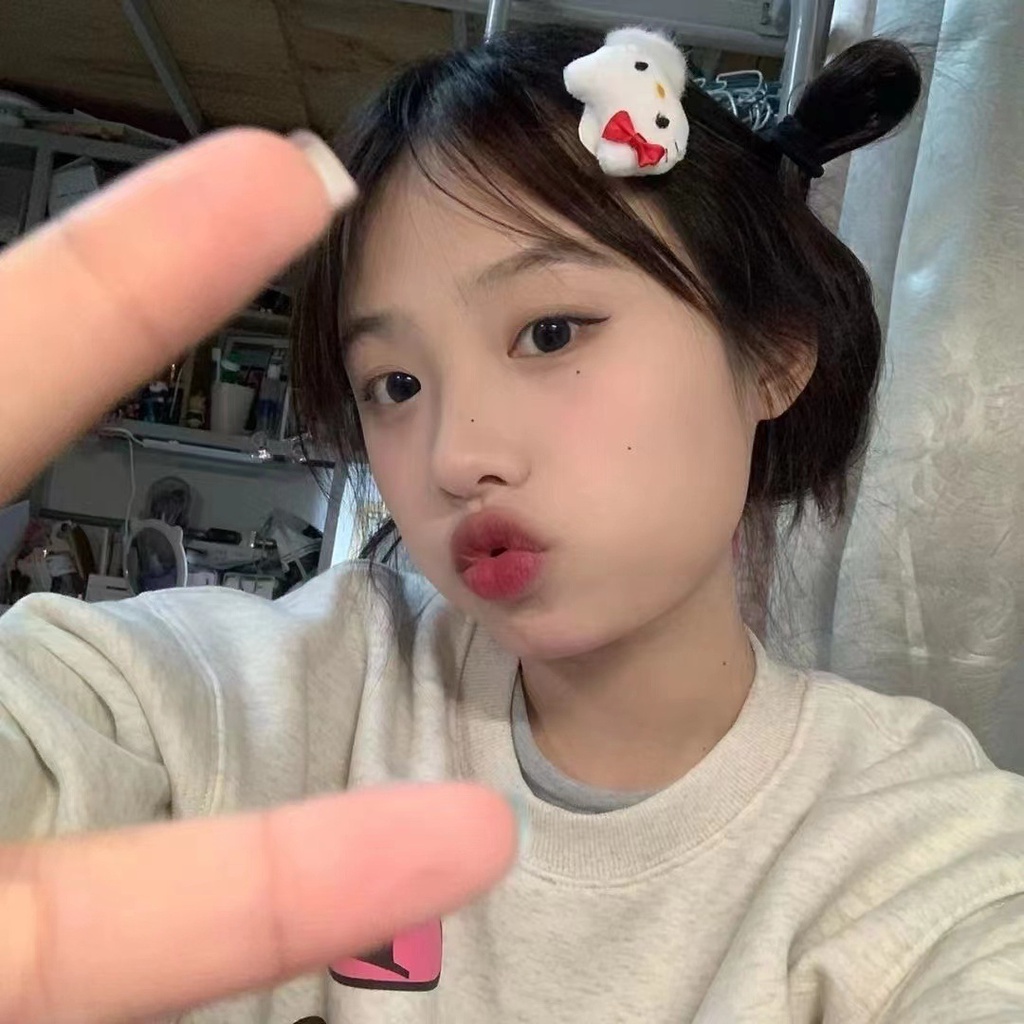 Cartoon Cartoon Hairpin Girls New Autumn and Winter Milk White Cute Japanese KT Cat Bb Clip Joker Mao Mao Soft Hairpin Cute Clip Hair Accessories Women