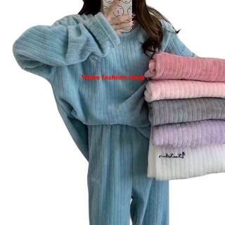 [ LOẠI 1] BỘ MẶC NHÀ LÔNG MỀM SIÊU ẤM HÀNG QUẢNG CHÂU - ĐỒ NGỦ BÔNG MẪU MỚI NHẤT MÙA ĐÔNG 2021 HÀNG LOẠI 1